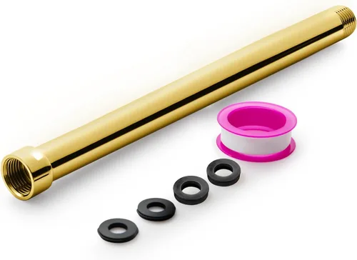 Vista 17 de OFFO Brazo de extensión de cabezal de ducha, extensión de brazo de ducha, extensor de cabezal de ducha hecho de acero inoxidable 304, extensión
