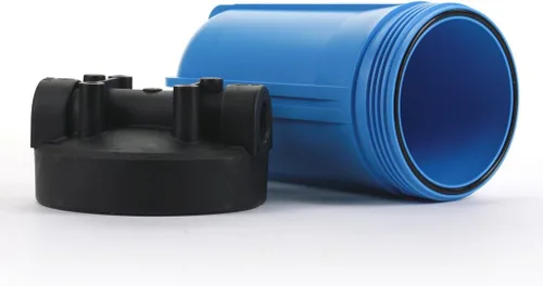 Vista 3 de Hydronix HF45-10BLBK10 Carcasa del filtro de agua NSF enumeró puertos de 10" - 1
