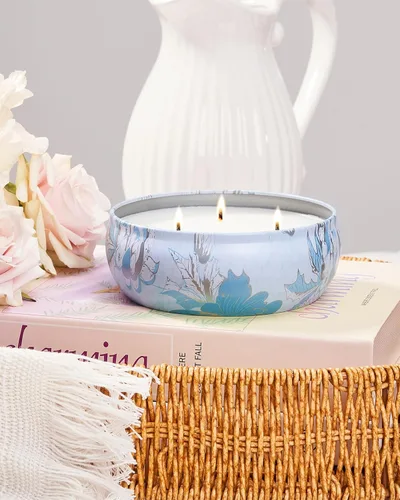 Vista 108 de M&SENSE Velas aromáticas de bayas cítricas, vela grande de lata de soja de 3 mechas, más de 40 horas de tiempo de combustión, cera vegana 100%