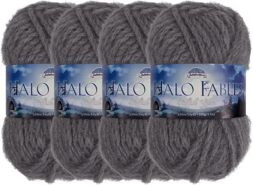 Vista 46 de JubileeYarn Halo Fables Yarn - 100g/Skein Bulky Polyester - North Wind Sun - 2 Skeins
