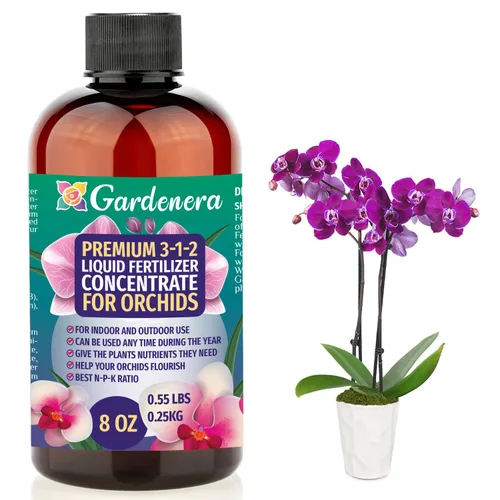 Vista 50 de GARDENERA Fertilizante Líquido Concentrado Multiusos Premium 3-1-2 para Todas las Plantas y Flores de Interior - Promueve el Crecimiento de Biomasa