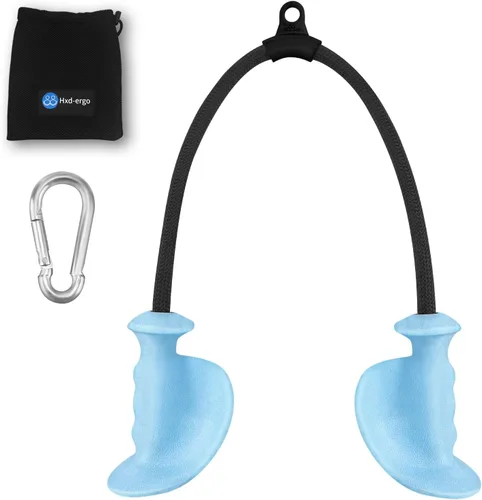 Vista 11 de HXD-ERGO Cuerda de tríceps con asas ergonómicas, cuerda de jalón de tríceps de 36 pulgadas para máquina de cable, sistema de polea, accesorio