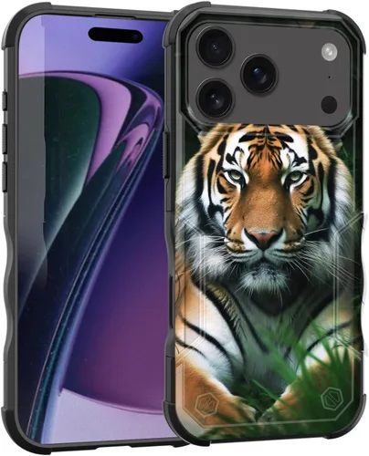 Vista 77 de Funda para iPhone Air, [doble capa] [protección contra caídas de grado militar de 10 pies] Funda resistente a prueba de golpes para iPhone Air
