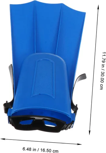 Vista 3 de BESPORTBLE Aletas cortas de natación para adultos, aletas de entrenamiento de natación de goma con diseño ergonómico para aumentar la velocidad