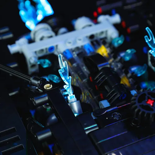 Vista 6 de Kyglaring Juego de luces LED compatibles con Lego Technic The Batman – Batmobile 42127 Kit de construcción – sin juego de Lego (versión clásica)