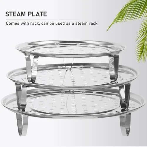 Vista 7 de Steaming Rack Stand Stainless Steel 3pcs with Three Detachable Legs
