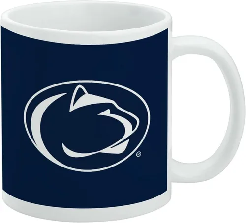 Vista 495 de Taza de cerámica con el logotipo principal de la Universidad Rider, taza de regalo novedosa para café, té y bebidas calientes, 11oz, blanca