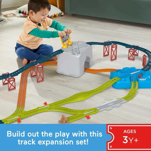 Vista 2 de Thomas & Friends Connect & Build - Cubo de pista, juego de 34 piezas
