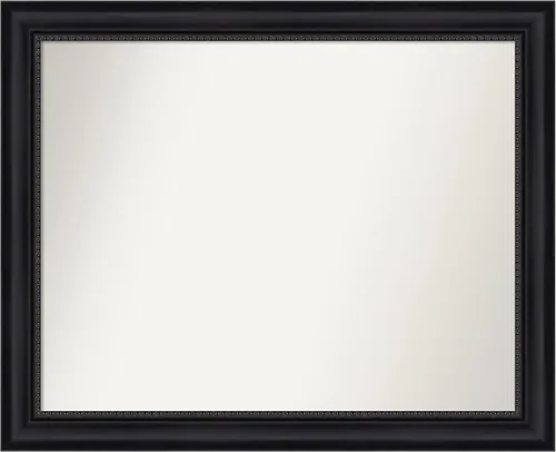 Vista 281 de Amanti Art Espejo personalizado, espejo de baño negro Astor, espejo de pared o espejo de tocador de baño sobre el fregadero (25 x 25 pulgadas)