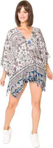 Vista 3 de MELIFLUOS DESIGNED IN SPAIN Vestido de playa para mujer, kimono, pareo, pareo, ropa de playa para verano