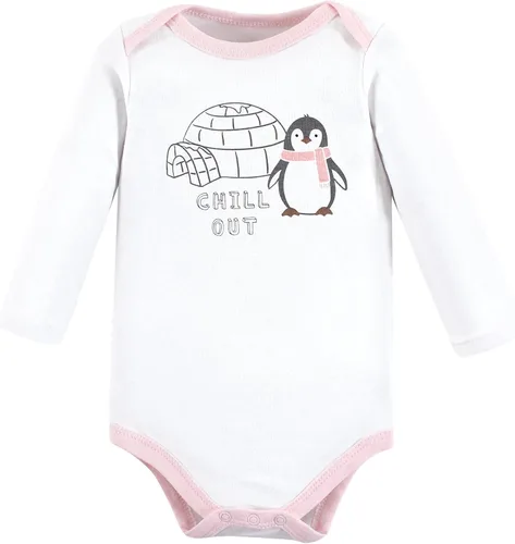 Vista 3 de Hudson Baby baby-girls Cotton Long-sleeve Bodysuits