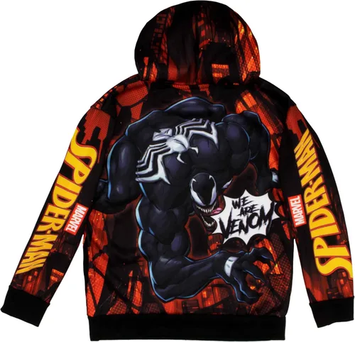 Vista 2 de Marvel Spider-Man and Venom - Sudadera con capucha de manga larga para niños y adolescentes