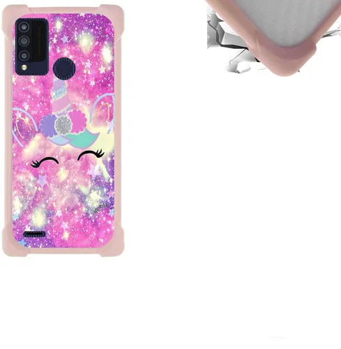 Vista 54 de jioeuinly Funda compatible con ZTE Blade X1 5G Phone Case PC Backplane + cubierta de silicona suave marco XSH