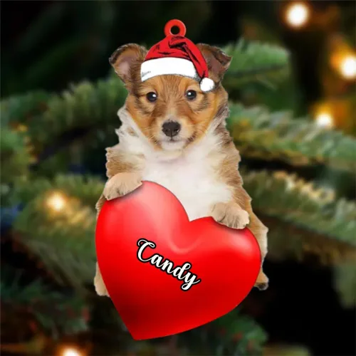 Vista 115 de Adornos de Navidad personalizados para perros, nombre personalizado, adorno de Malamute de Alaska, adornos acrílicos, regalos de Navidad, amantes