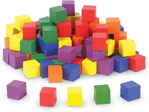 Vista 2 de Learning Resources Cubos de color de madera