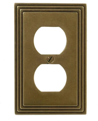 Vista 42 de AMERELLE 84DVB Steps Placa de Pared de Metal Fundido Dúplex Individual en Bronce Envejecido