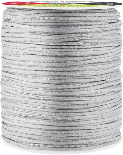 Vista 26 de Mandala Crafts Cordón de satén de cola de rattail de 0.02 in para nudos chinos de macramé