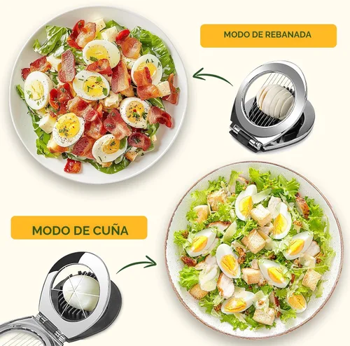 Vista 4 de Cortador de Huevos, Cortador de Huevos BIBURY para Huevos Duros, Cortador de Huevos de Alta Resistencia para Huevo, Fresa, Seta, Fruta Suave