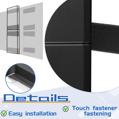 Vista 4 de Liliful 1 almohadilla de pared para gimnasio, duradera, impermeable, para cancha de baloncesto, con cinta adhesiva de doble cara para seguridad