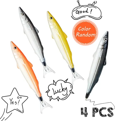 Vista 3 de Outus Estuche para lápices de pescado, novedosa bolsa para bolígrafos de pescado, monedero de pescado, divertido estuche para lápices con forro