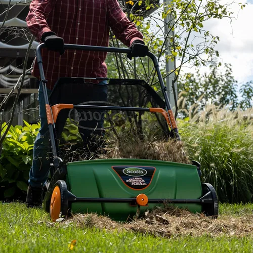 Vista 5 de Scotts Outdoor Power Tools LSW70026S Barredora de césped manual de 66 cm, Negro/Verde