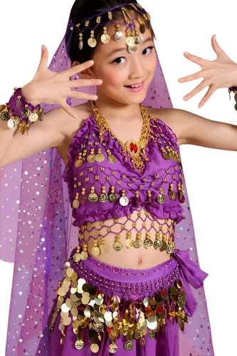 Vista 8 de Astage Disfraz de princesa para niñas, ropa de Halloween, vestido de carnaval, danza, todos los conjuntos