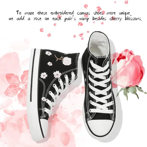 Vista 4 de kufeiti - Tenis de lona de alta calidad para mujer zapatos de lona con cordones color blanco y negro casuales para caminar