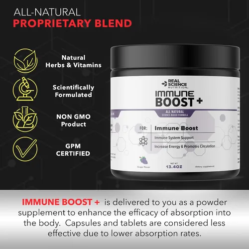 Vista 7 de Immune Boost Plus Fórmula de inmunidad natural, mejora la salud y el bienestar del sistema inmunológico, más potente que la baya del saúco