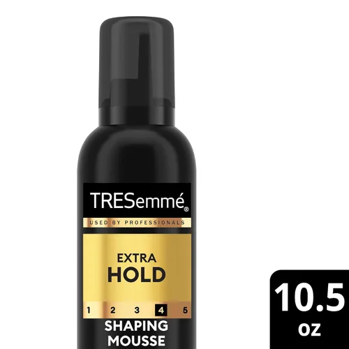 Vista 8 de TRESemmé Mousse moldeador, 2 unidades de sujeción extra + botella de tamaño de viaje, mousse hidratante para el cabello para esculpir, control