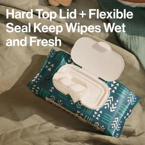 Vista 8 de The Honest Company - Toallitas limpiadoras para bebé con 99% de agua, respetuosas con el medioambiente, a base de plantas, hipoalergénicas