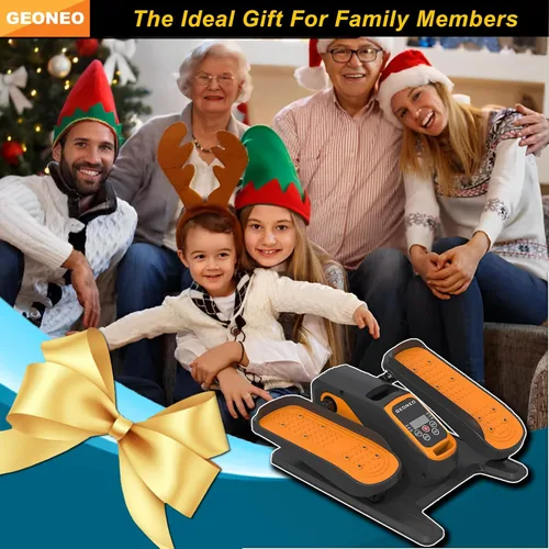 Vista 8 de Máquina elíptica para debajo del escritorio, ejercitador elíptico eléctrico para personas mayores, silencioso y pequeño, ejercitador de pedal