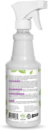 Vista 9 de Spray repelente de arañas con aceite de menta de Mighty Mint – Control natural de insectos para interiores y exteriores para arañas e insectos