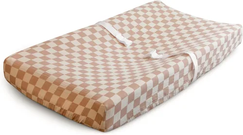 Vista 11 de mushie Funda de cambiador de muselina ajustada extra suave (Rosado)