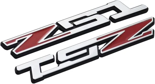 Vista 8 de 2 piezas Z51 emblema placa de identificación 3D reemplazo de letra para C5 C6 C7 Corvette (negro)