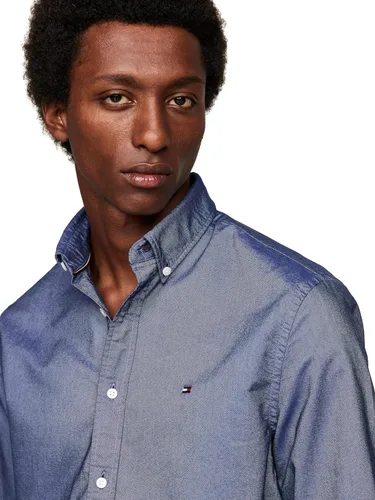 Vista 2 de Tommy Hilfiger Camisa Oxford de manga larga con botones para hombre, también disponible en tallas grandes y altas