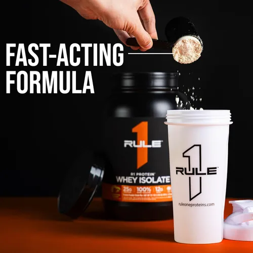 Vista 7 de Rule 1 R1 Proteína aislada de suero – con 0.88 oz de proteína y 0.21 oz de BCAA exclusivamente de fuentes aisladas e hidrolizadas