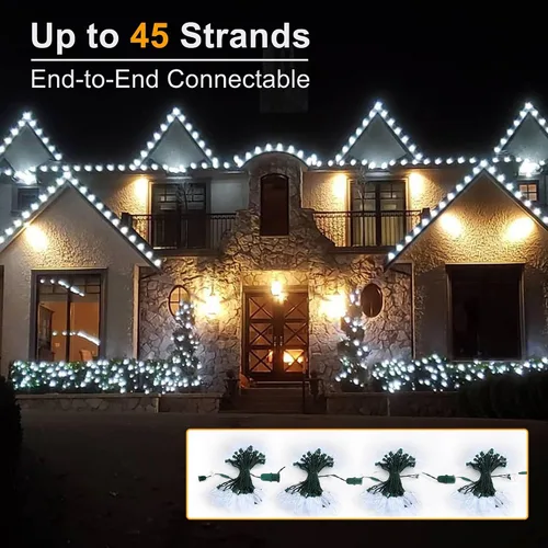 Vista 4 de Brizled - Luces de Navidad C9 para decoraciones navideñas al aire libre