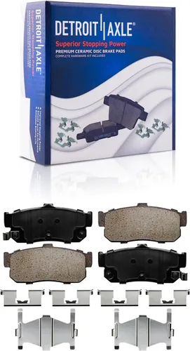 Vista 134 de Detroit Axle - Kit de freno delantero para Dodge Ram 1500 Durango Dakota Chrysler Aspen Dakota Driver Side Disco Freno Pinza de freno de cerámica