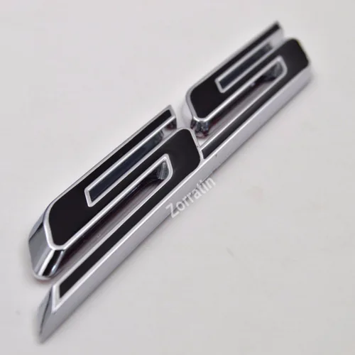 Vista 2 de Calcomanía de placa de emblema preadhesivo SS grande de 5.5 pulgadas para Chevrolet Camaro Impala Cobalt Holden Rejilla Parachoques Guardabarros