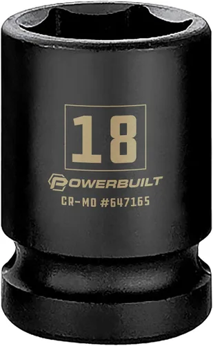 Vista 10 de Powerbuilt 647296 - Toma de impacto de 6 puntos de 1/2 pulgada x 1-1/4 pulgadas