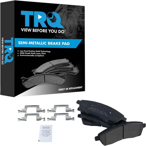 Vista 165 de TRQ Pastillas de freno delanteras semi metálicas compatibles con Ford Expedition 2018-2021 F-150 2018-2020 Lincoln Navigator 2018-2022