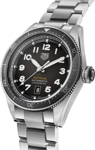 Vista 2 de TAG Heuer Autavia Reloj automático WBE5114EB0173 de diámetro de 1654in Negro - Vintage