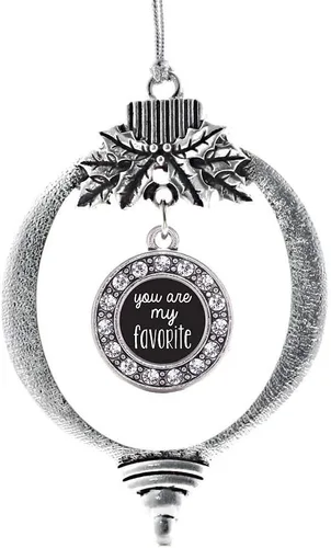 Vista 446 de Inspired Silver - Adorno de cromosoma 21 con dije de círculo de plata con joyas de circonita cúbica