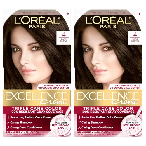 Vista 32 de L'Oreal Paris Excellence Crème Tinte Permanente para el Cabello, Color de Cabello de Triple Cuidado con Complejo Pro-Keratina para una Cobertura