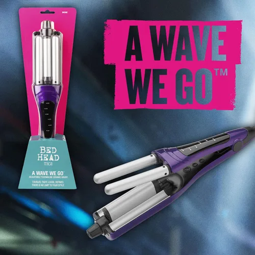Vista 7 de Rizador para ondas profundas Bed Head BH336 C, una ola ajustable, Púrpura (Purple Housing)