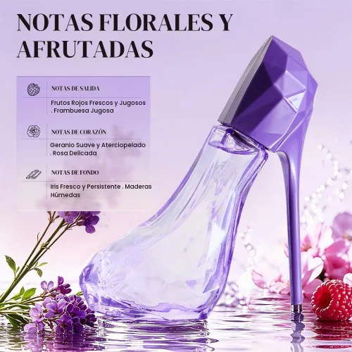 Vista 3 de Eau de Parfum de larga duración para mujer, fragancia floral de vainilla