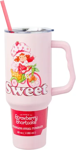 Vista 20 de Silver Buffalo Betty Boop Core - Vaso de acero inoxidable con tapa para pajilla, tapa, popote y asa, 40 onzas