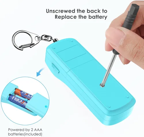 Vista 3 de AMIR Juego de llaveros de seguridad para mujeres y niños, 4 piezas de accesorios de llavero de seguridad, juego de llaveros de defensa personal
