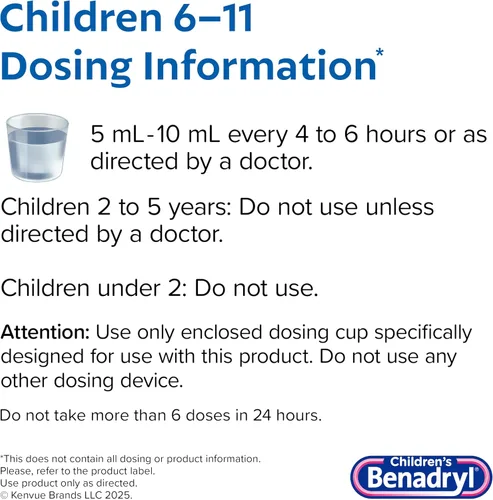 Vista 5 de Anti alérgico Benadryl para niños, 1, 1
