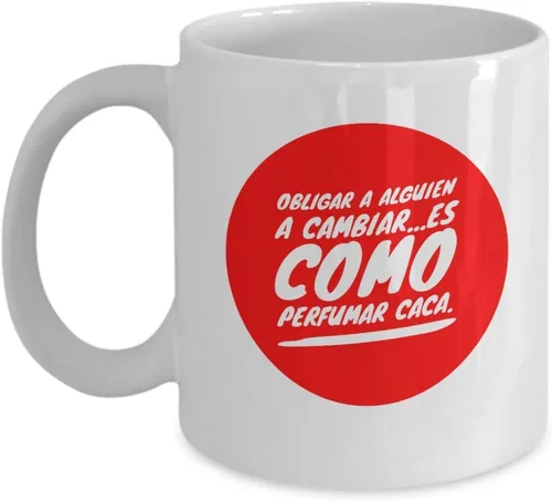 Vista 5 de Taza Cafe CACA, taza de café divertidas, tazas personalizadas, taza de café inspiradoras, taza con mensajes positivos.
